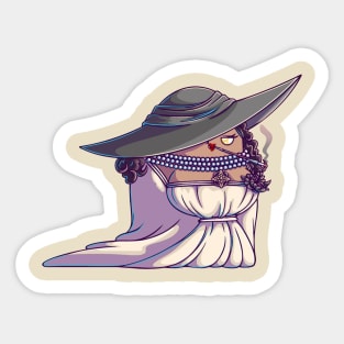 lady dimitreuscu Sticker